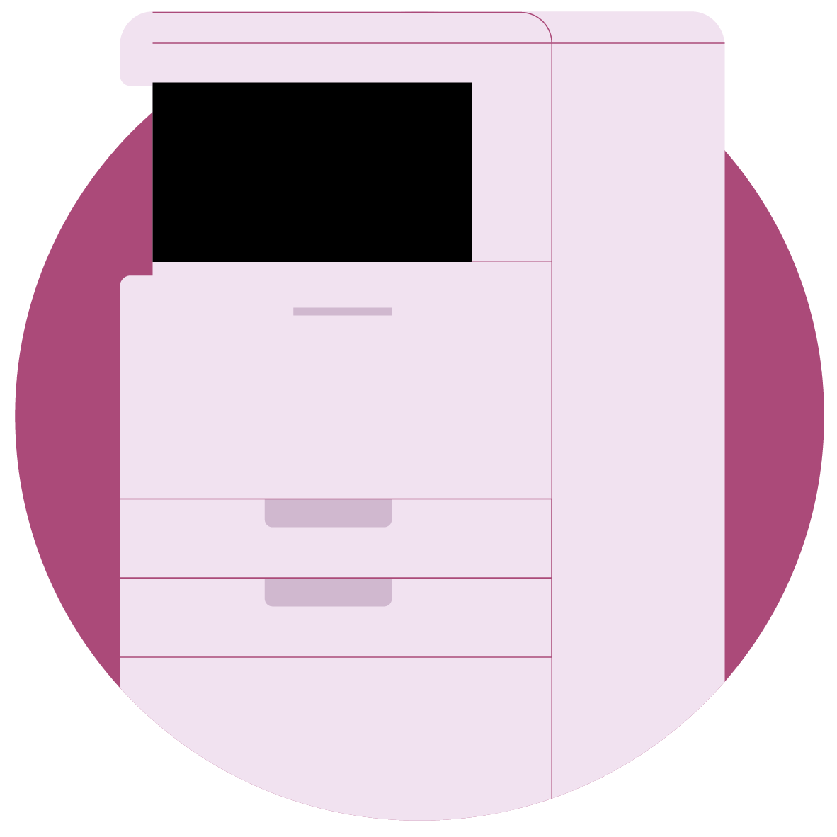 Illustration of a printer