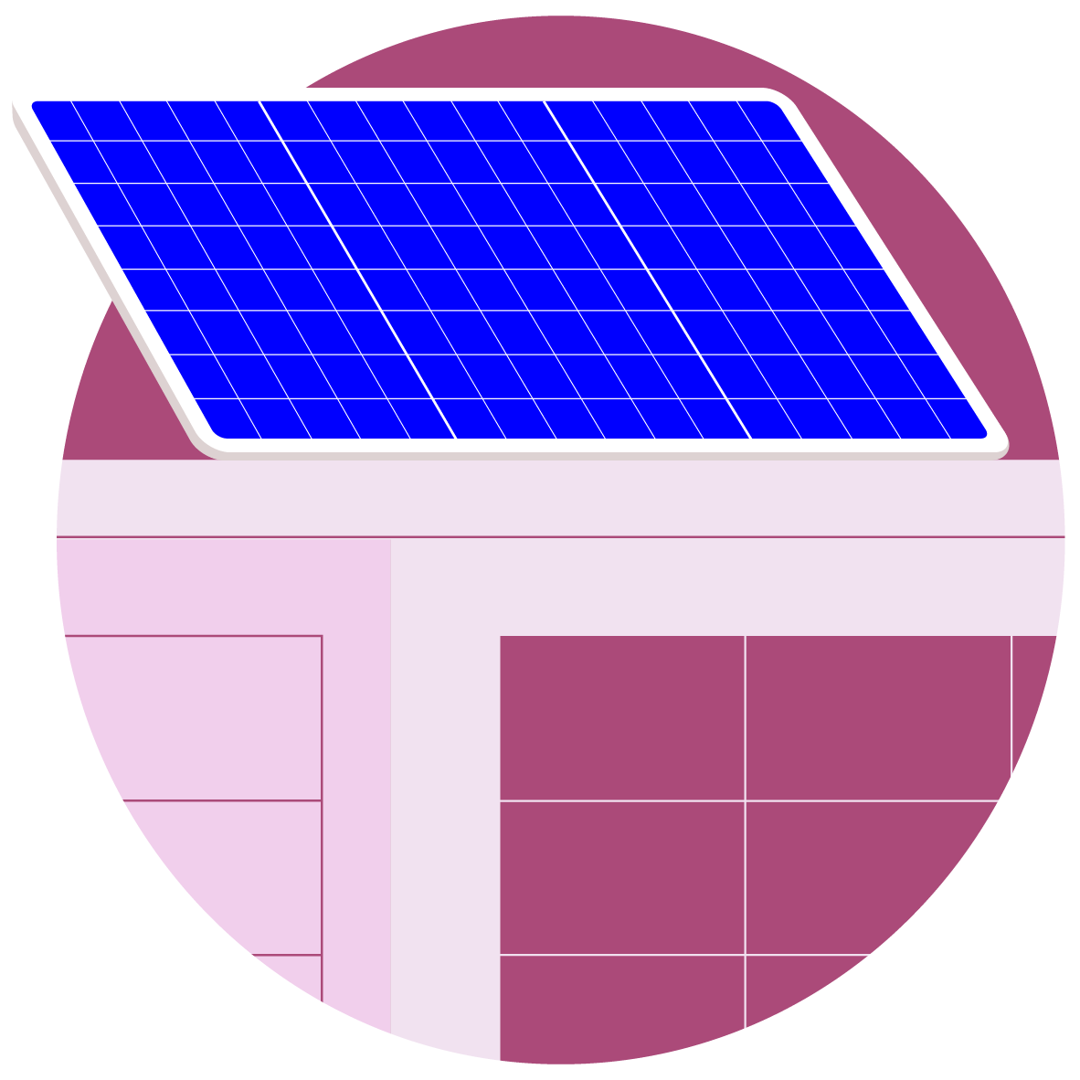 Illustration of a solar panel